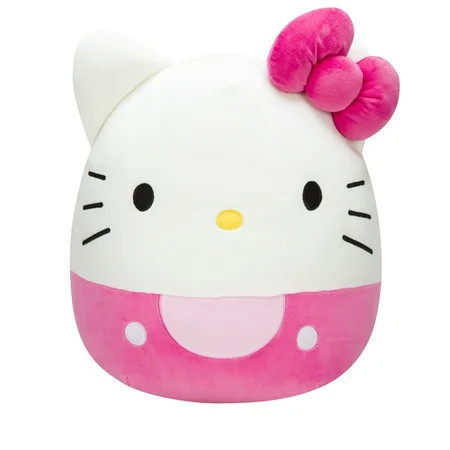 Squishmallows Original Sanrio 8 inch Hello Kitty with Pink Overalls - Child's Ultra Soft Plush | Walmart (US)