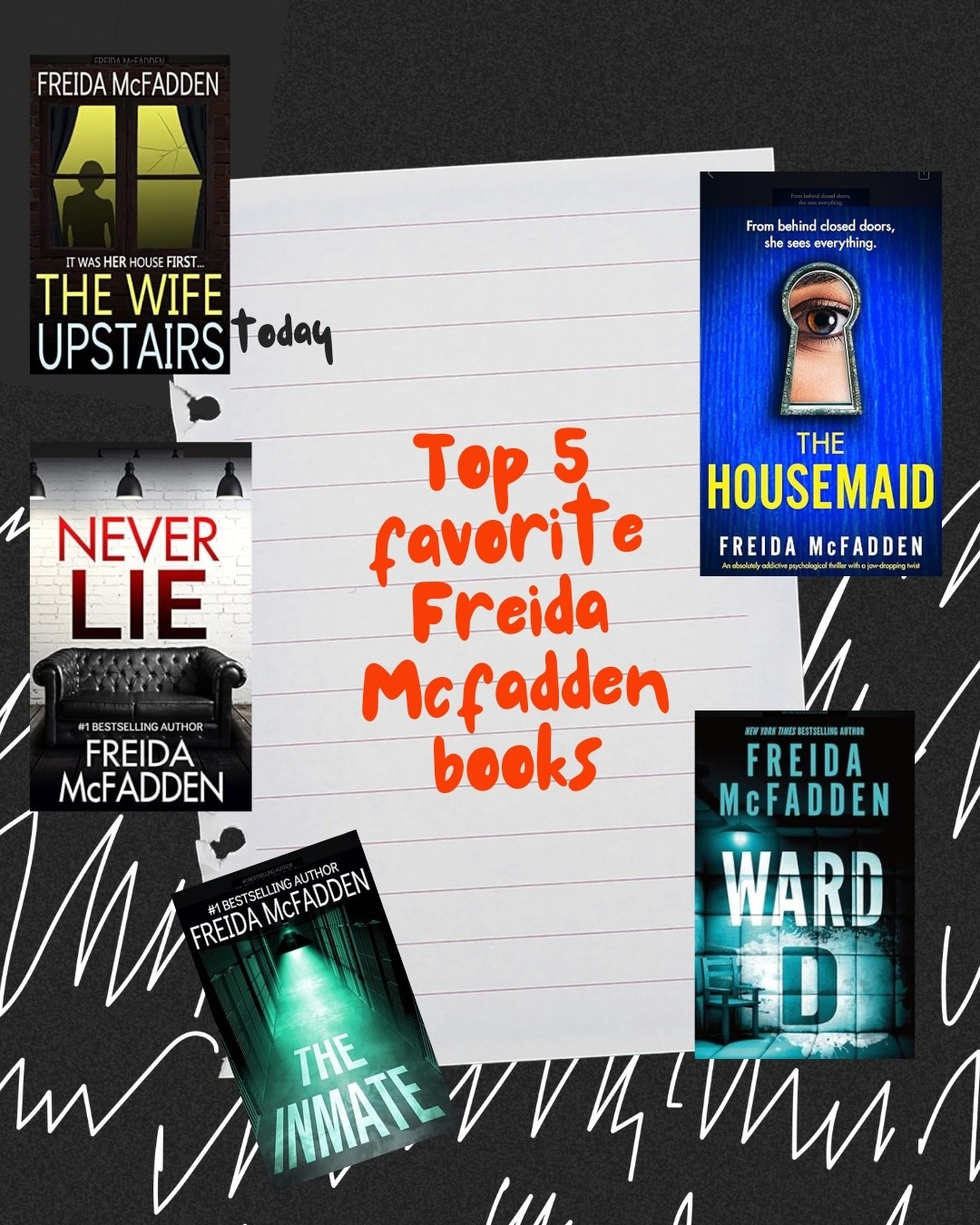 My Top 5 Freida McFadden Thrillers You Won’t Be Able to Put Down
If you love books with twists that punch you in the gut and leave you questioning everything… these are for you. 👀
From creepy mansions to prison secrets and snowed-in murder vibes, these reads had me hooked from page one.
🔗 Tap to shop them all + see which one I still can’t stop thinking about…