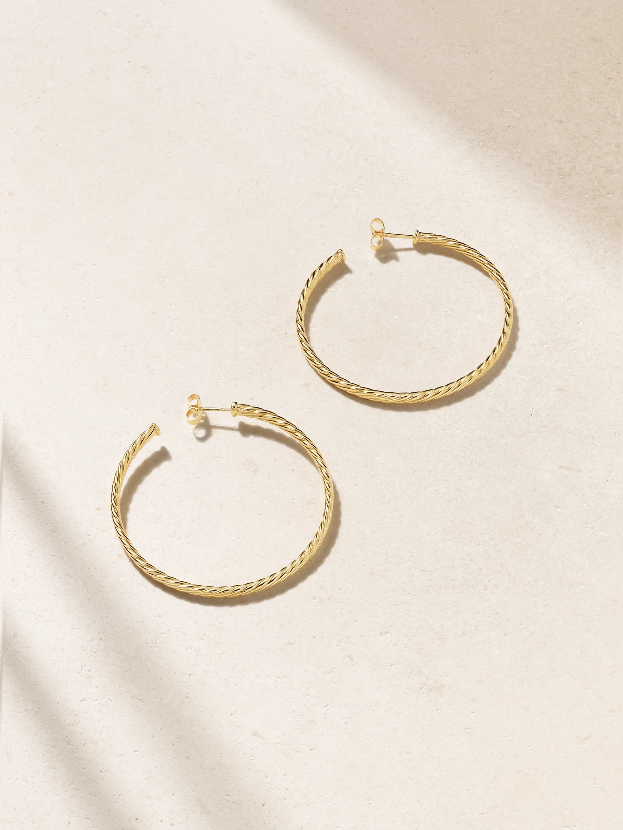 David Yurman - Cable Spira 18-karat Gold Hoop Earrings - One size | NET-A-PORTER (US)