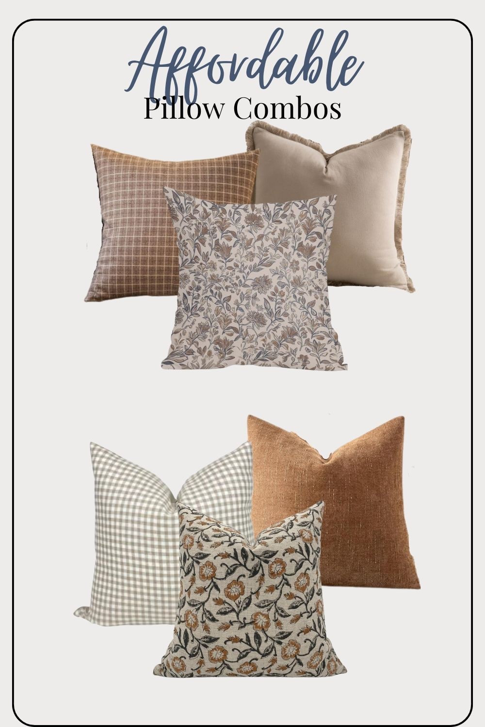 Affordable pillow combinations from Amazon! 

Pillow covers, affordable decor 

#LTKHome