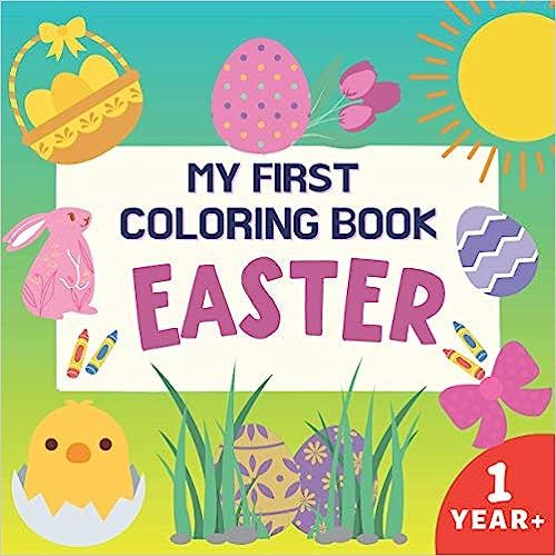 My First Easter Coloring Book: Simple Illustrations for Kids, Activity for Toddlers and Boys and ... | Amazon (US)