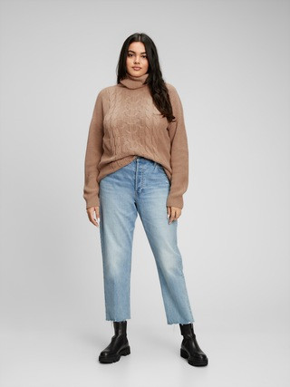 Cable-Knit Turtleneck Sweater | Gap Factory