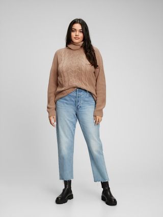 Cable-Knit Turtleneck Sweater | Gap Factory