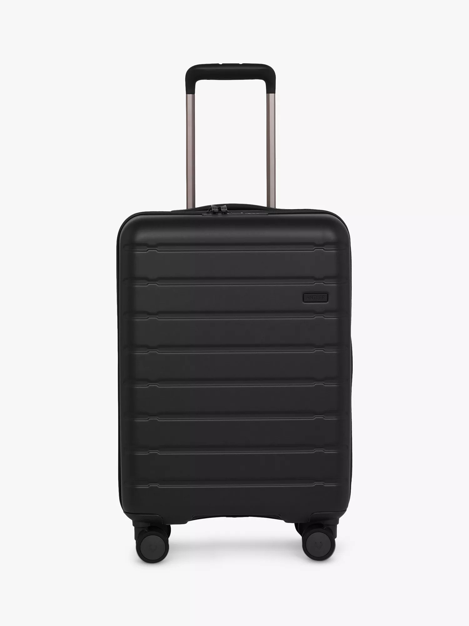 AntlerStamford 4-Wheel 54cm Cabin Case, Midnight Black | John Lewis (UK)