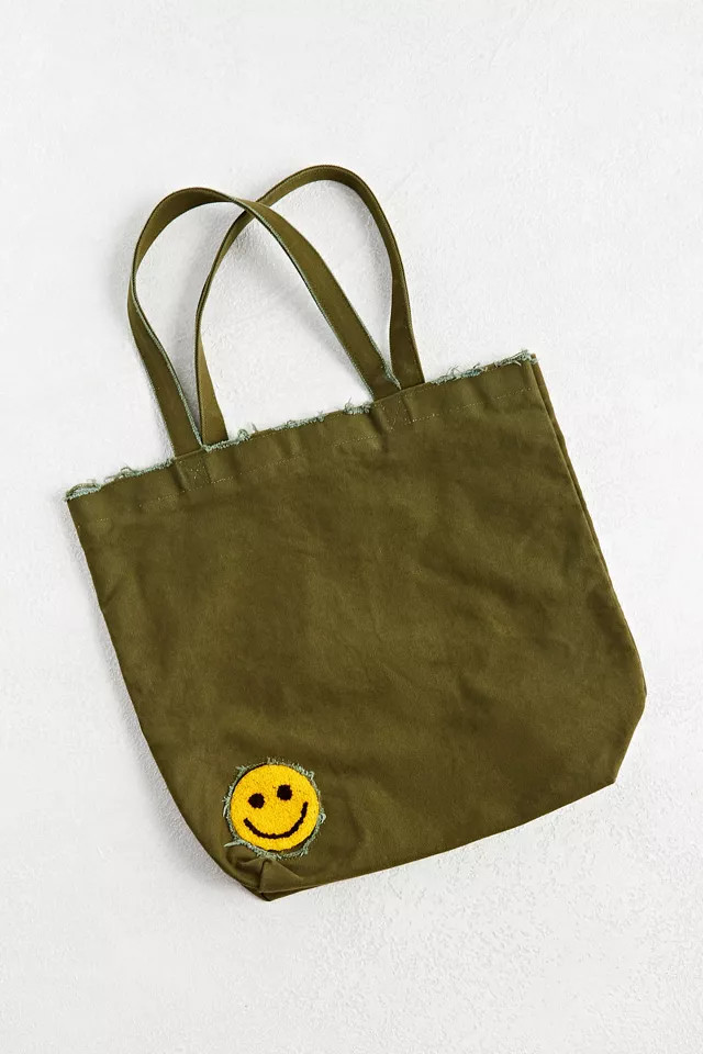 UO Distressed Smile Tote Bag | Urban Outfitters (US and RoW)