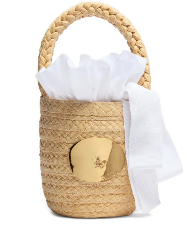 Iconic raffia bucket bag | Farfetch Global