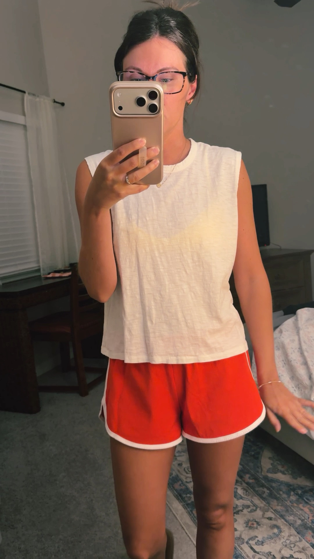 xs in my bikini top and bikini bottoms. My tank is size xs and size small on my red shorts. My croc sandals are size 6.

#LTKootd #LTKPetite #LTKgrwm