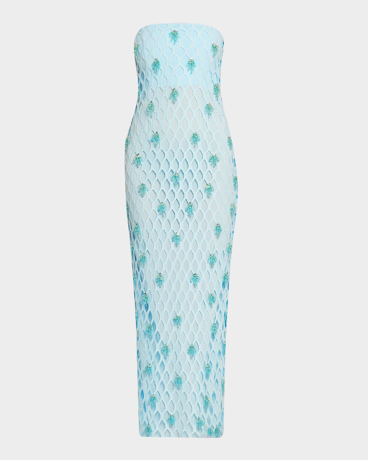 Iridessa Strapless Beaded Column Gown | Neiman Marcus