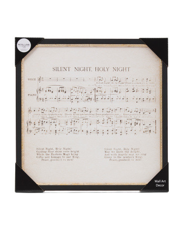 16x16 Silent Night Framed Wall Art | TJ Maxx
