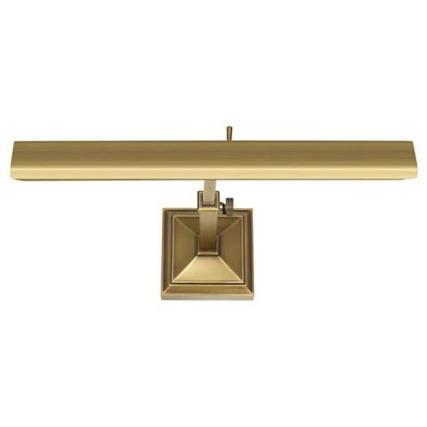 dweLED Hemmingway 14" Wide Burnished Brass LED Picture Light | Lamps Plus