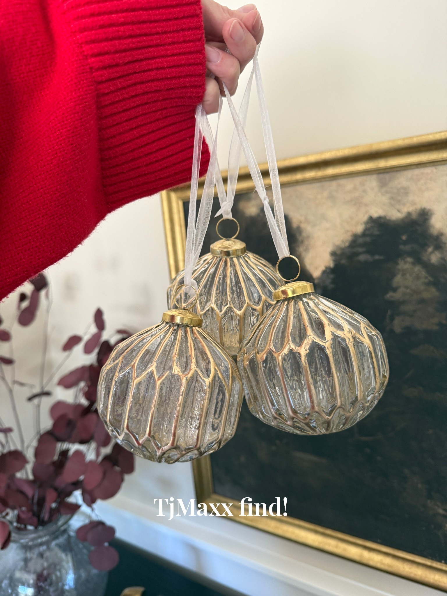 Christmas ornaments, glass ornaments, Christmas balls, gold ornament, tree decorations, tjmaxx, 

#LTKGiftGuide #LTKHoliday #LTKHome