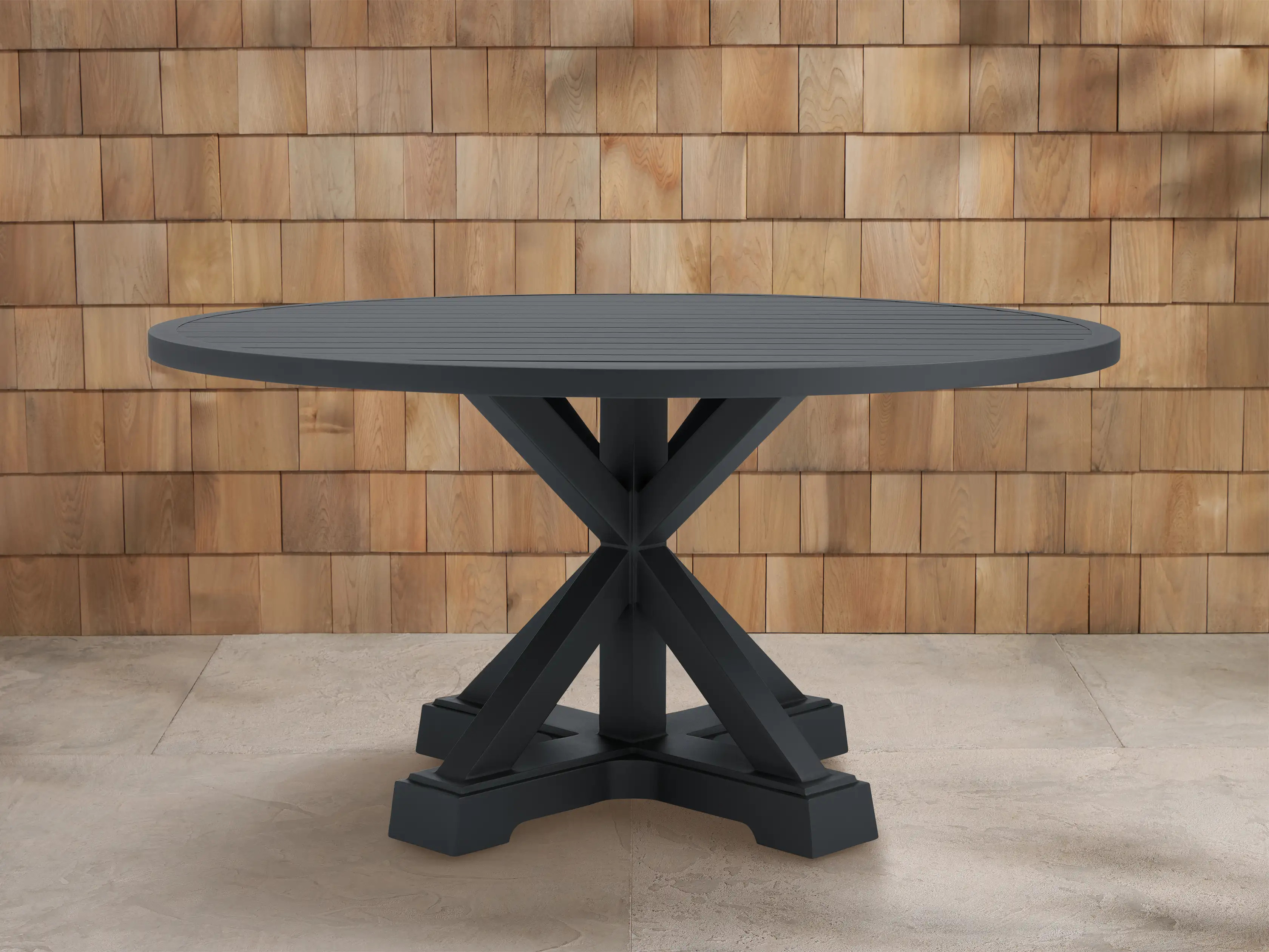 Montego Outdoor Aluminum Round Dining Table | Arhaus