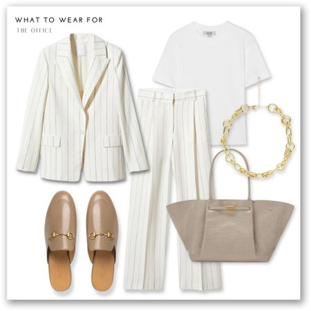 A cream striped suit styled with beige accessories 🫶

#LTKSeasonal #LTKstyletip #LTKeurope