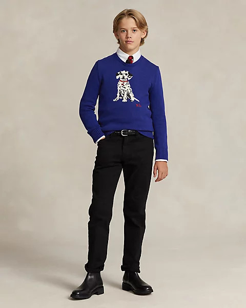 Dalmatian Intarsia-Knit Jumper | Ralph Lauren (UK)