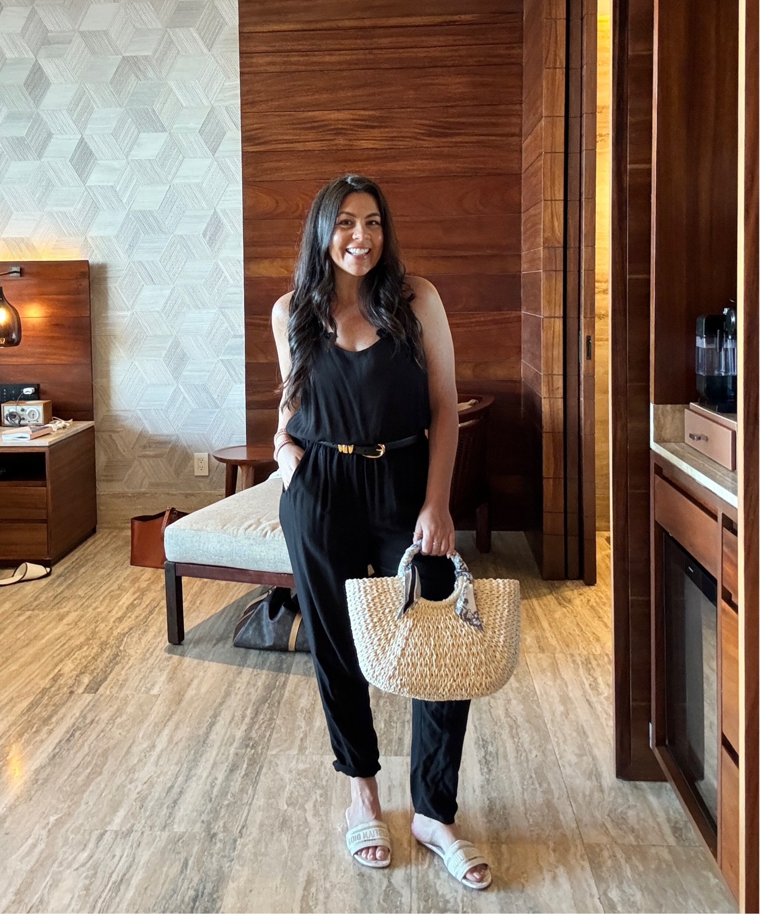 Summer jumper outfit for Cabo! 

*similar black rompers 

#cabo #travel #summeroutfit #cabotrip #blackromper #traveloutfit #cabooutfit #belts #sandals 