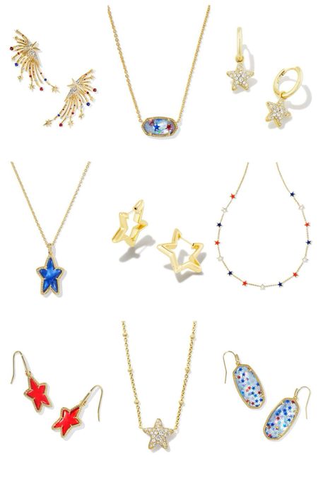 Kendra Scott star jewelry, red white and blue 

#LTKFindsUnder100 #LTKSeasonal