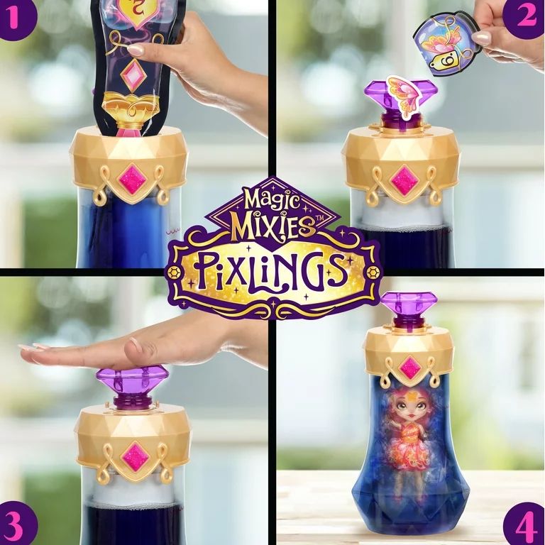 Magic Mixies Pixlings Flitta the Butterfly Pixling 6.5 inch Doll Inside a Potion Bottle, Ages 5+ | Walmart (US)