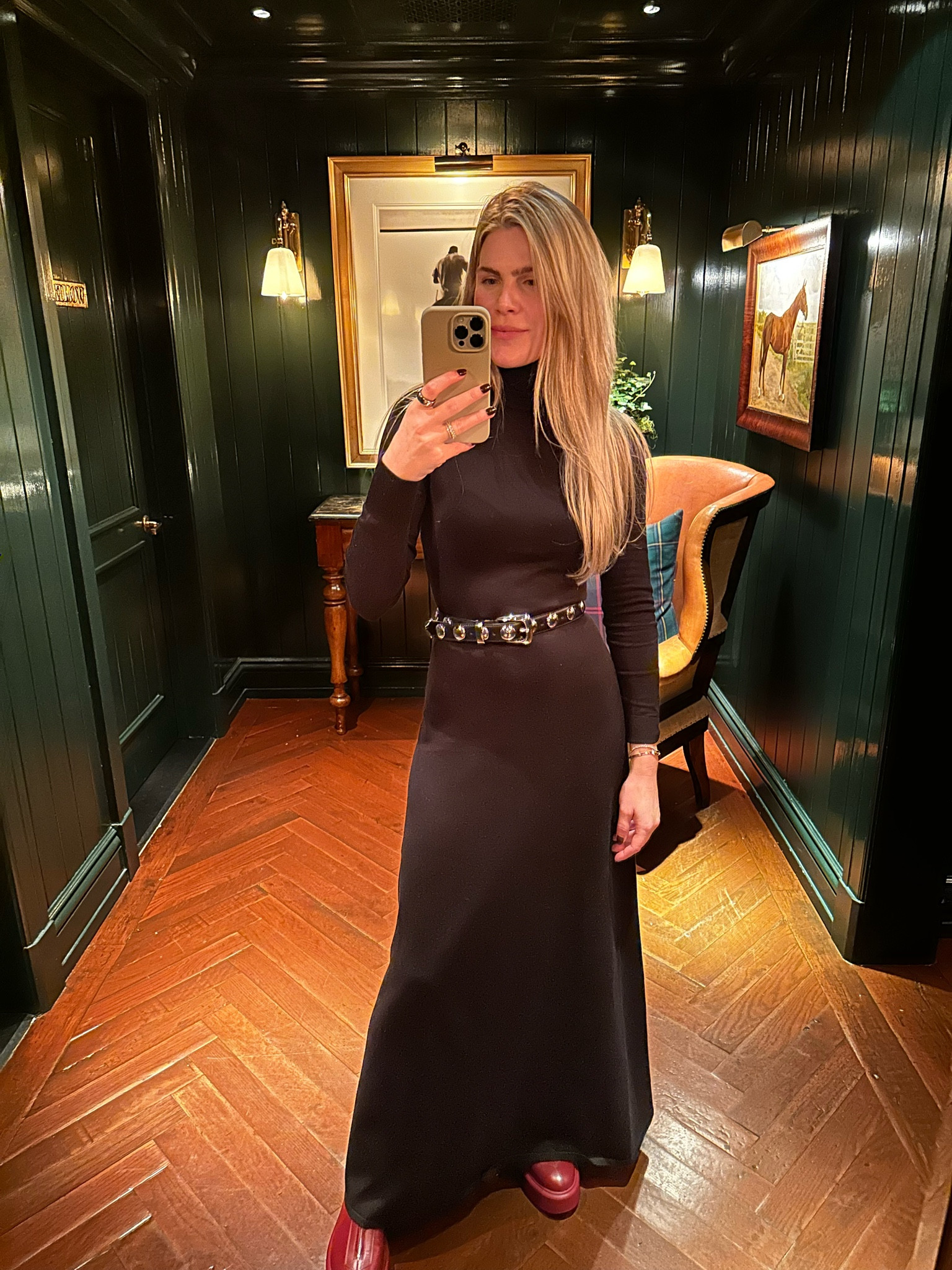 The best sweater dress ever! Added a pop with the studded belt and red boots to make it more interesting. 

#LTKHoliday #LTKSeasonal #LTKshoecrush