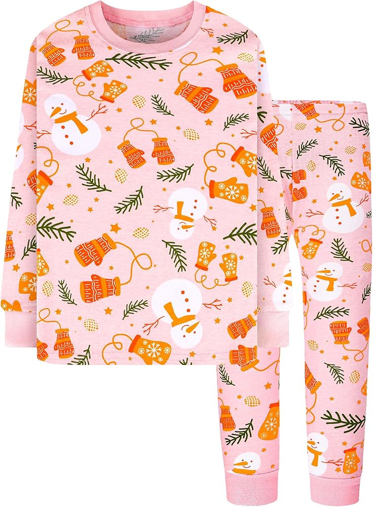 KOBERO 18 Months-12 Years Boys & Girls Christmas Pajamas 100% Cotton Sleepwear | Amazon (US)