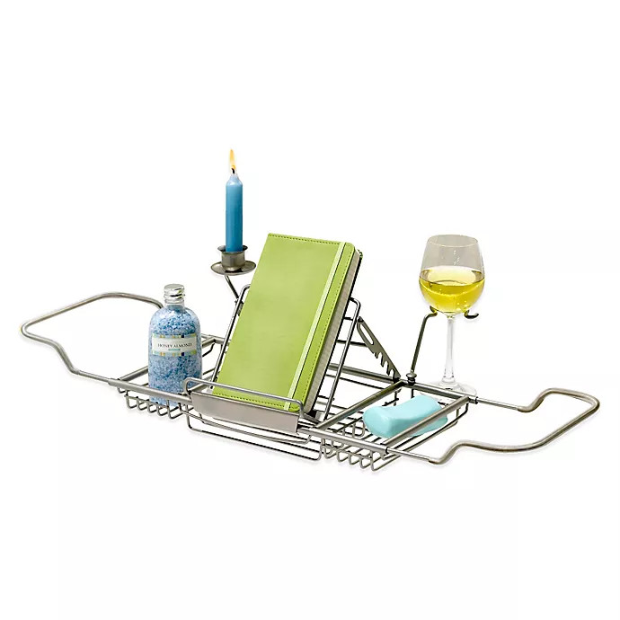 Over Tub Caddy in Satin Nickel | Bed Bath & Beyond