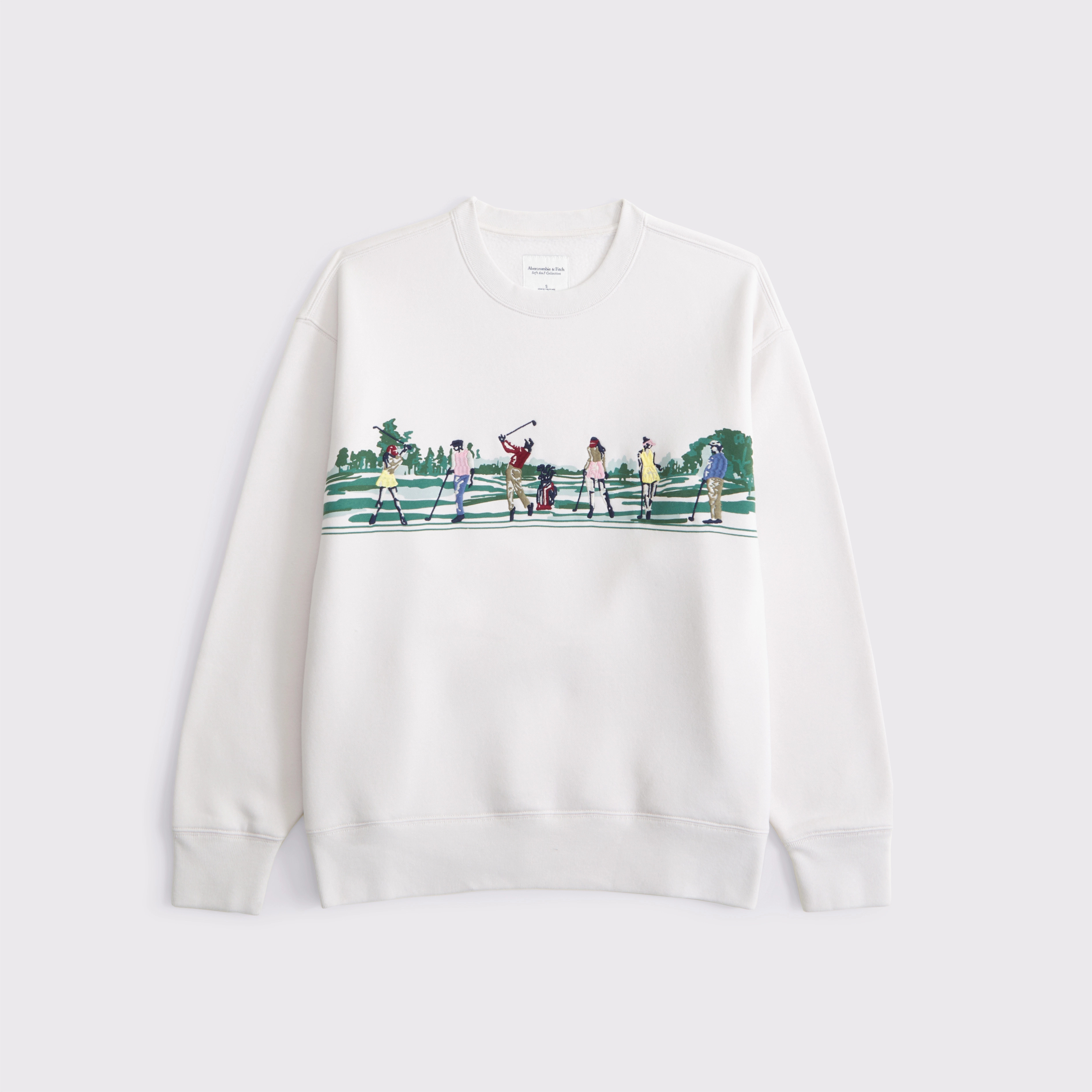 Golf Graphic Oversized Sunday Crew | Abercrombie & Fitch (US)