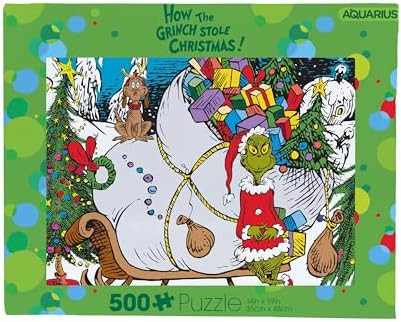 AQUARIUS Grinch Puzzle (500 Piece Jigsaw Puzzle) - Glare Free - Precision Fit - Virtually No Puzz... | Amazon (US)