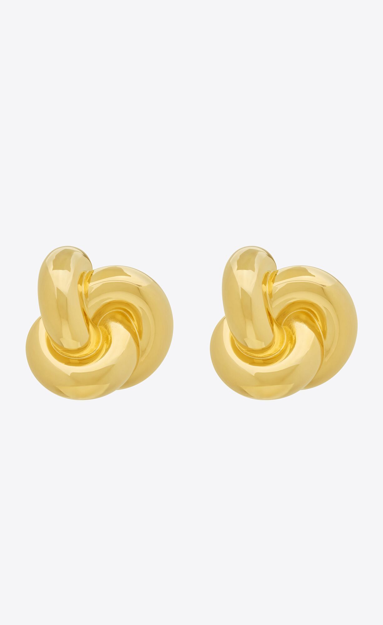 knot earrings in metal | Saint Laurent Inc. (Global)