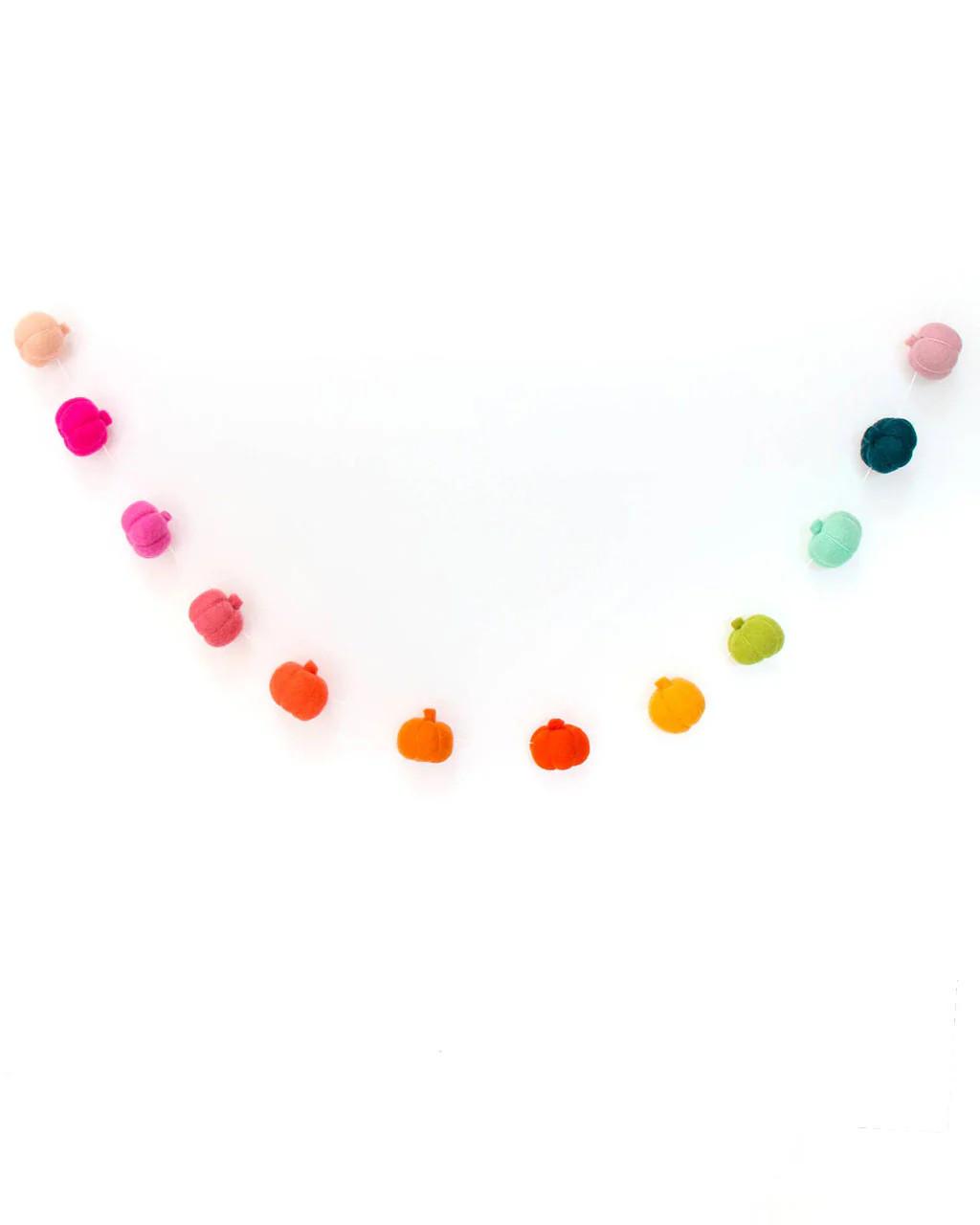 Rainbow Pumpkins Felt Garland | ban.do