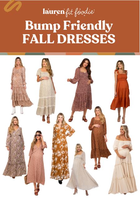 Bump friendly dresses for fall! 