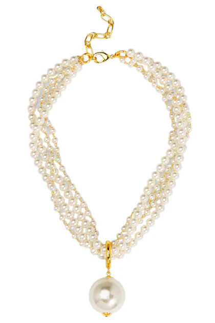 Mia Multistrand Pearl Pendant Short Necklace | The Willow Tree