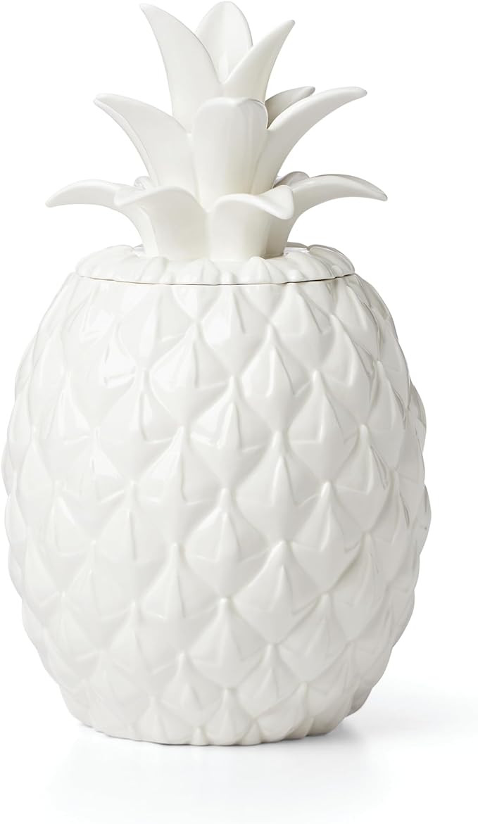 Lenox 893874 Wicker Creek Pineapple Cookie Jar,White, 3.75 | Amazon (US)