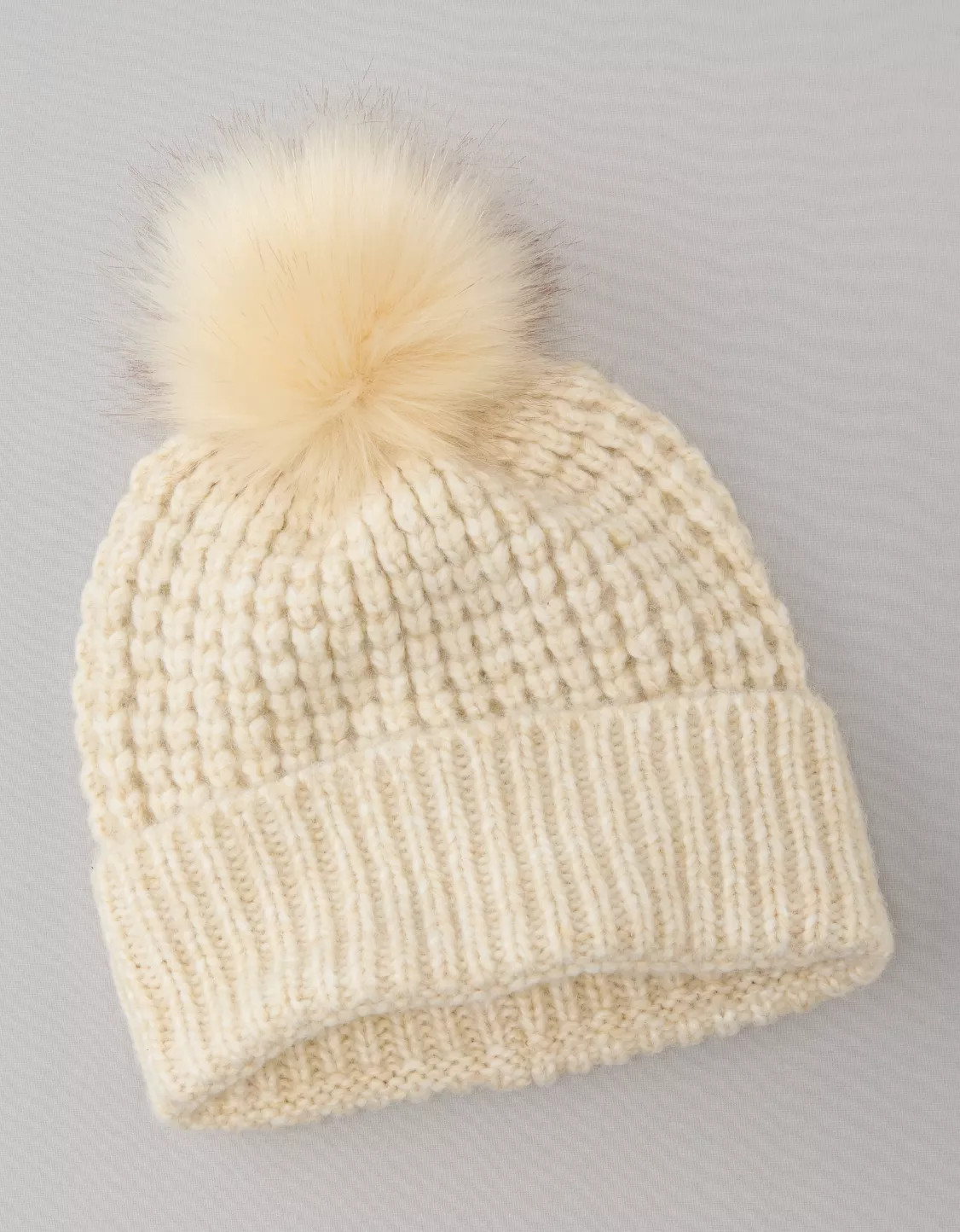 AE Waffle Pom Beanie | American Eagle Outfitters (US & CA)