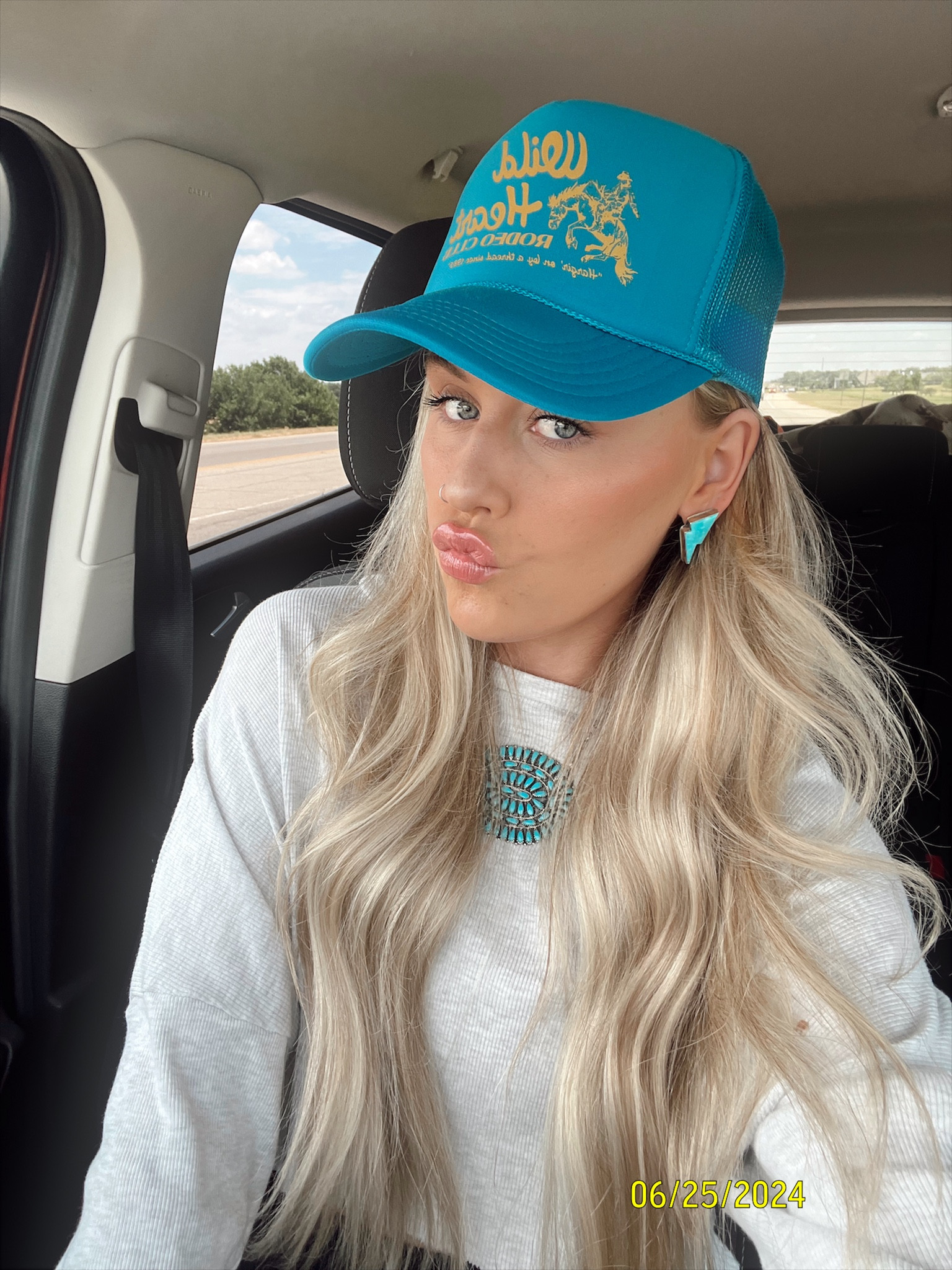 lazy day trucker outfit 🤎 
#westernfashion #rodeooutfit #truckerhat #cowgirlstyle 

#LTKActive #LTKSeasonal #LTKStyleTip