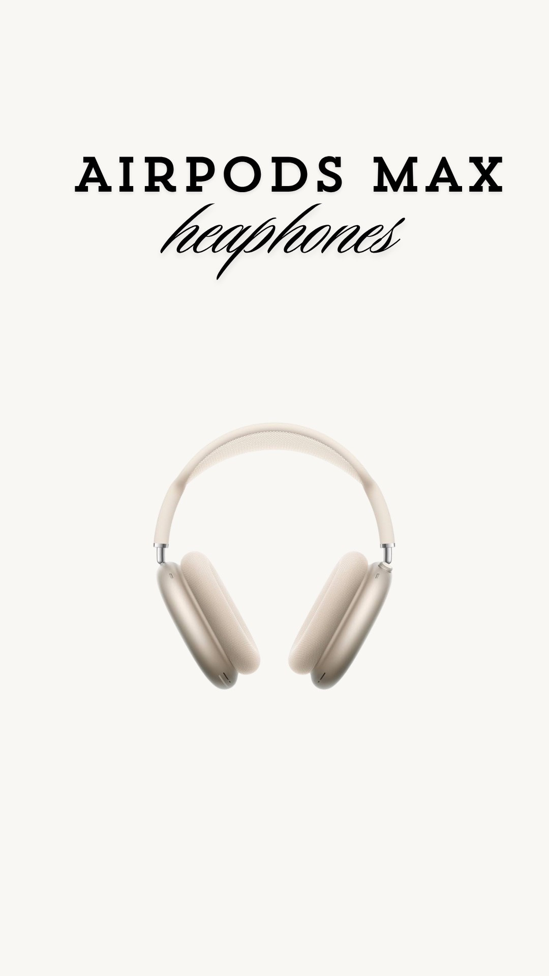 Airpods Max: Sale, in color Starlight

#LTKSeasonal #LTKActive #LTKSummerEdit
