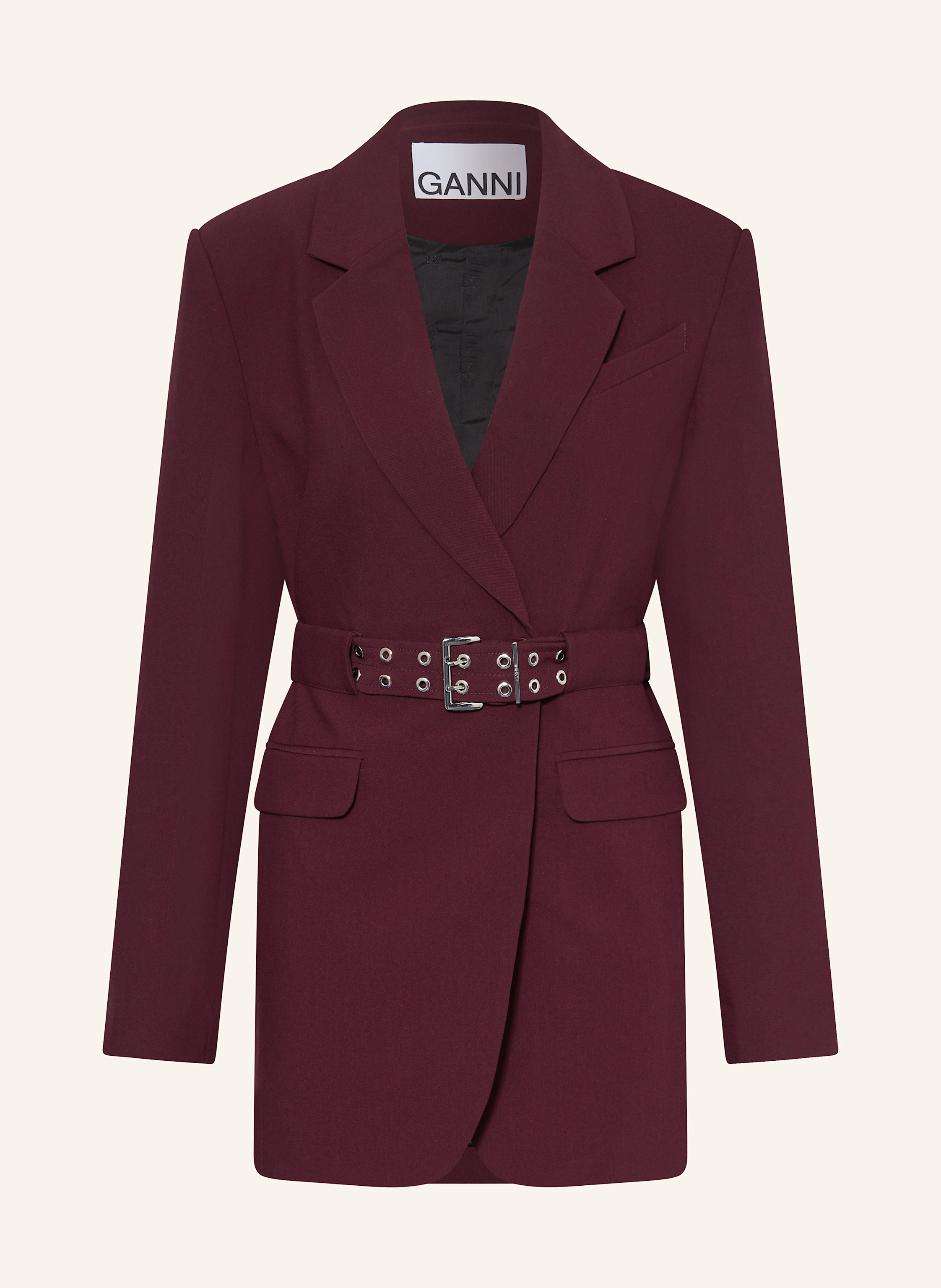 GANNI Blazer in dunkelrot | Breuninger (DACH)