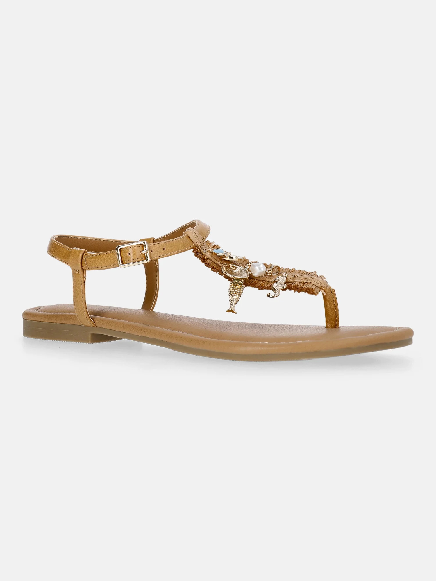 Time and Tru Women's Shell Thong Sandal | Walmart (US)
