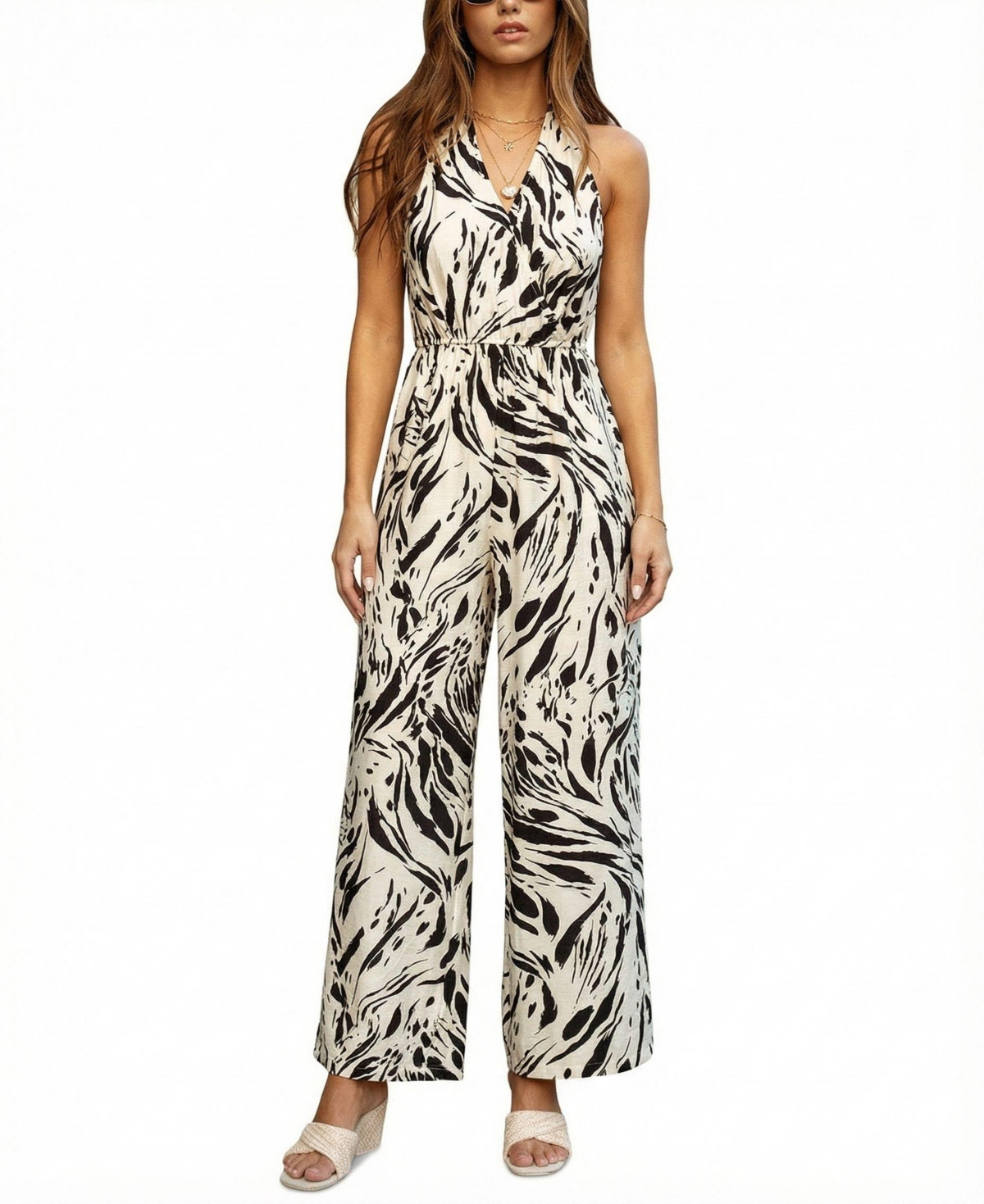 Cupshe Women's Crystal Water Abstract Jumpsuit - Black | Macy's