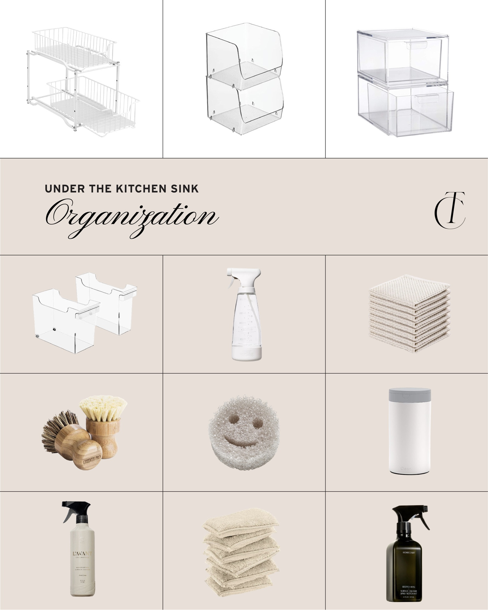 Under the kitchen sink organization essentials 

Home organization, organizer, kitchen sink organizer, Amazon finds, Amazon favorites, Amazon must haves, stackable organizers, spray bottle, dish cloths, target finds, luxury cleaners, spray cleaner, cleaning essentials 

#LTKfindsunder100 #LTKhome #LTKfindsunder50