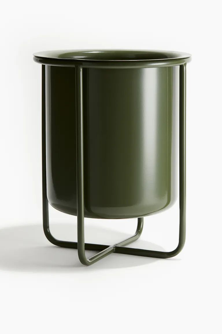 Large Metal Plant Pot with Stand | H&M (US + CA)