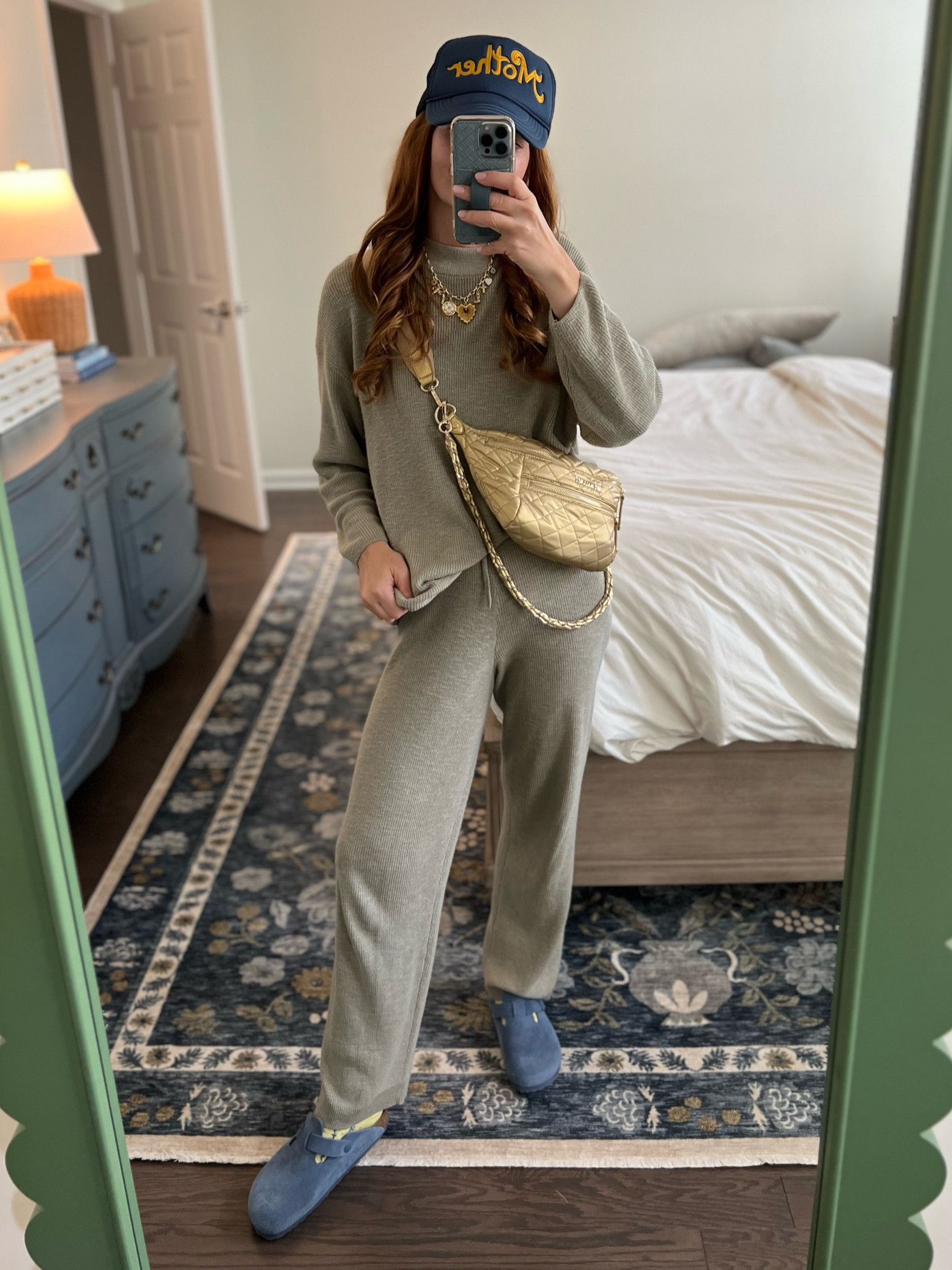 The fall momiform if I do say so myself.

Small in set (size up if you have a wide waist bc it runs narrow).
Clogs are 10/10! Run TTS. Color is sold out but called elemental blue. 

Bag, hat, and other accessories linked.



#LTKShoeCrush #LTKStyleTip #LTKSeasonal