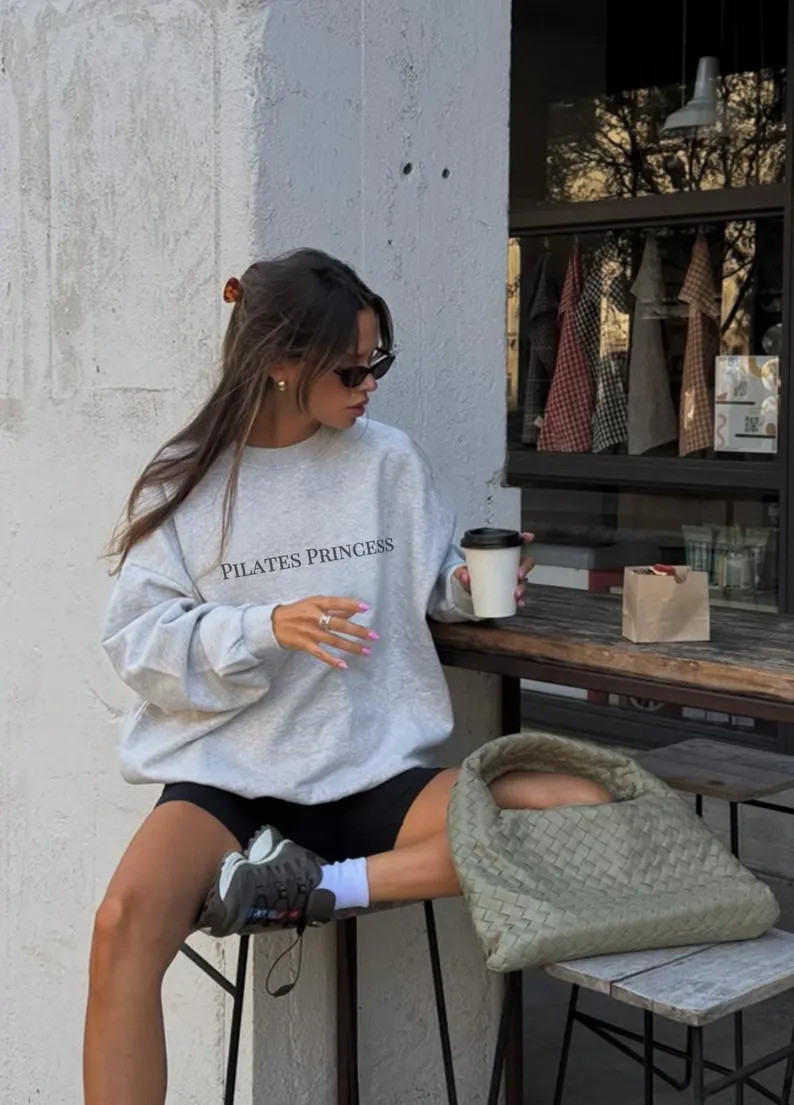 Pilates Princess Sweatshirt - Cute Pilates Crewneck, Funny Workout Pullover, Pilates Lover Gift, ... | Etsy (US)