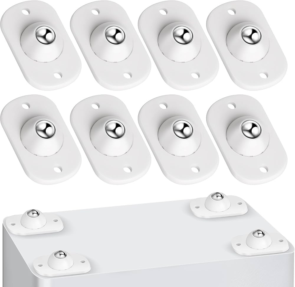8PCS Self Adhesive Casters Wheels Appliance Rollers Appliance Sliders for Kitchen 360 ° Swivel U... | Amazon (US)
