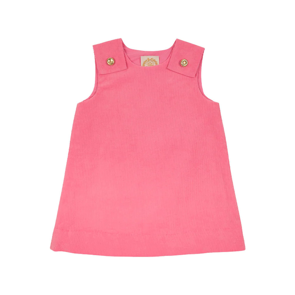 Juliet Jumper (Corduroy) - Hamptons Hot Pink with Brass Buttons | The Beaufort Bonnet Company