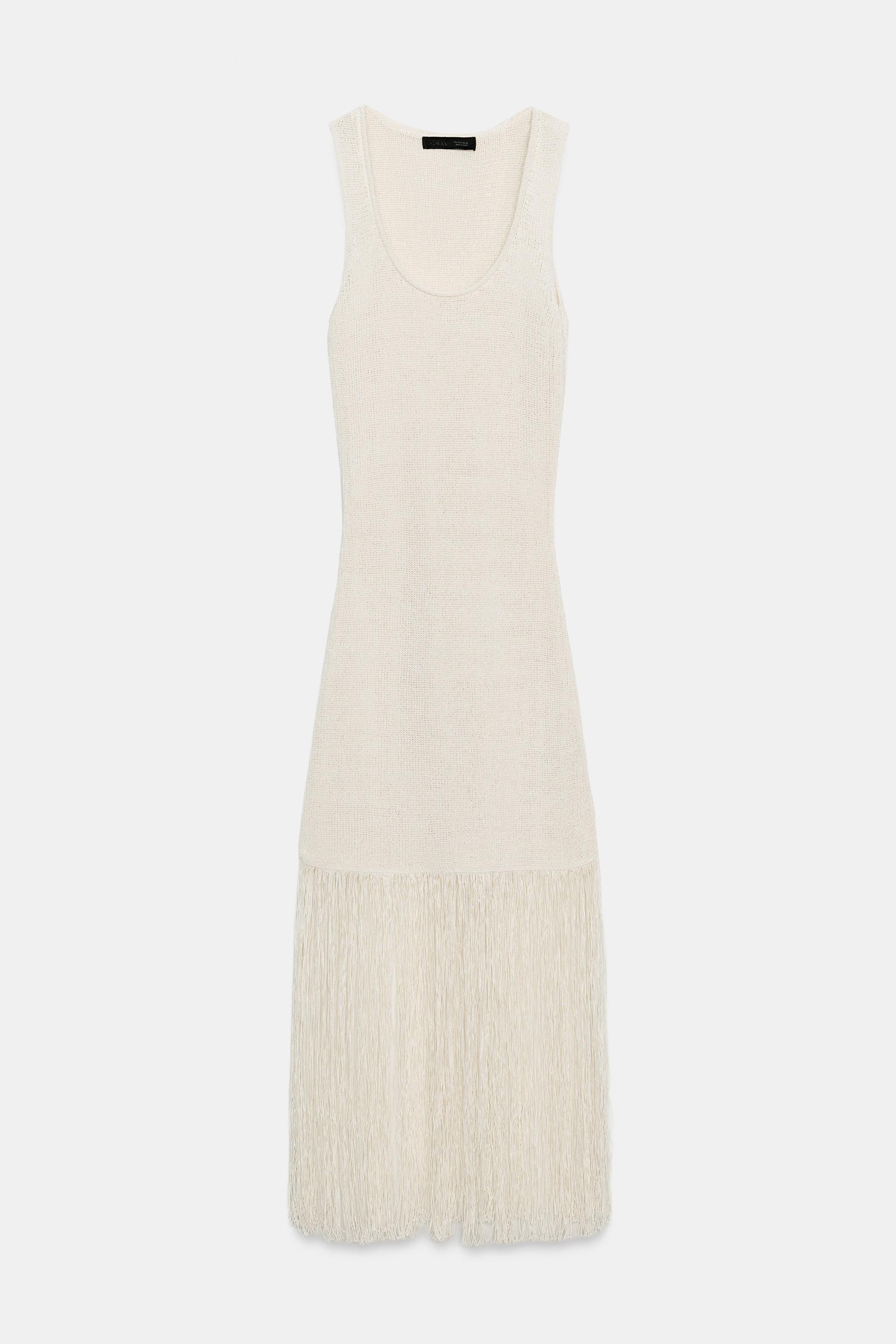 FRINGED KNIT DRESS | Zara US