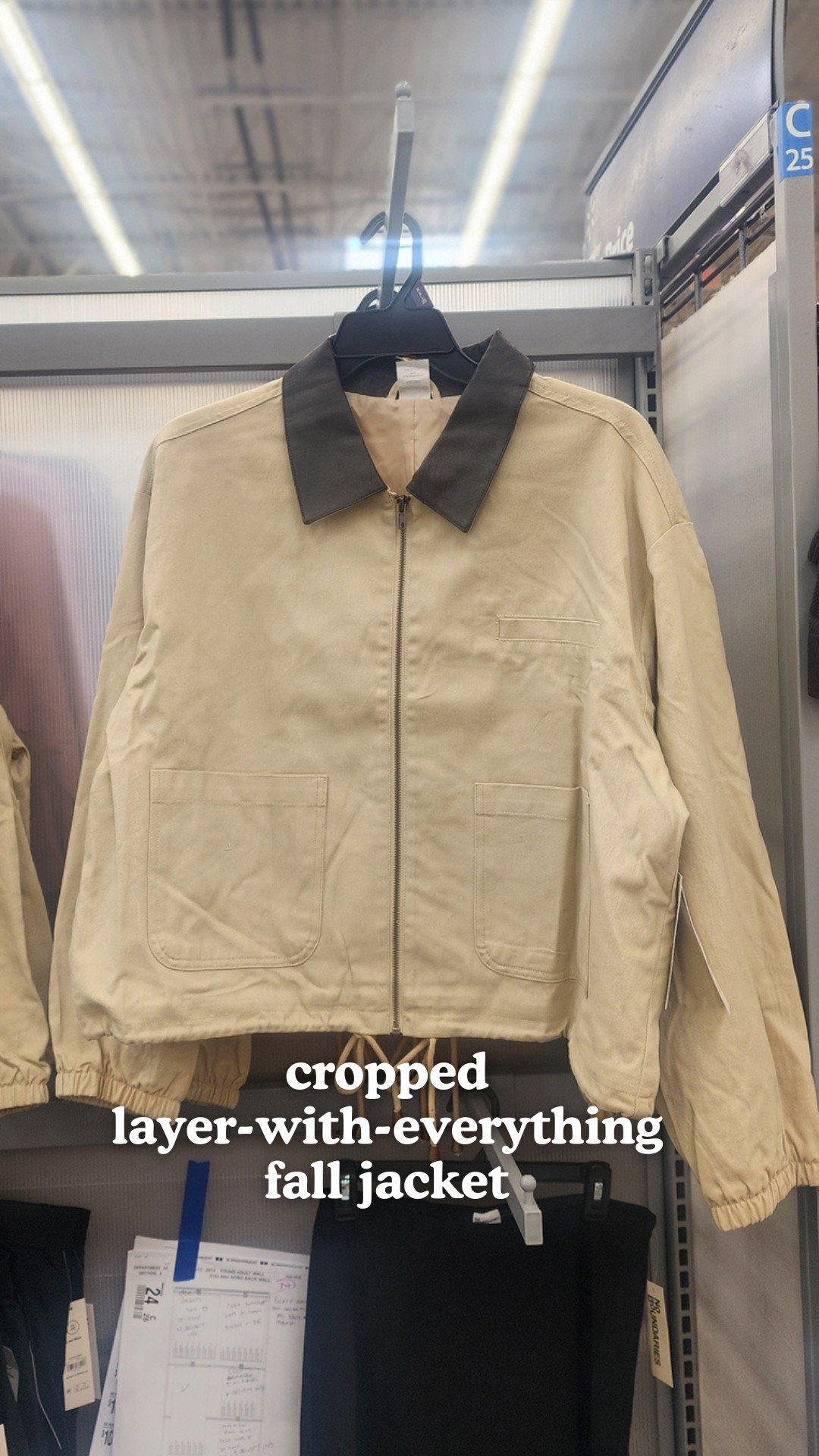 walmart fall fashion No Boundaries Cotton Twill Barn Jacket with Faux Leather Collar, Women's XXS-4X, also comes in denim 

 #LTKootd #LTKSeasonal