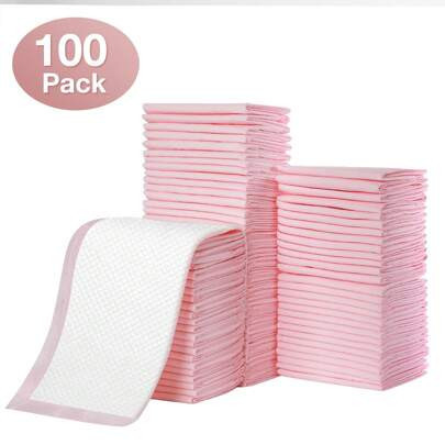Baby Disposable Changing Pads 100 Pack Disposable Baby Underpads Ultra Soft Waterproof Diaper Changing Liners Matress Protector 13 X 18 In Pink | SHEIN