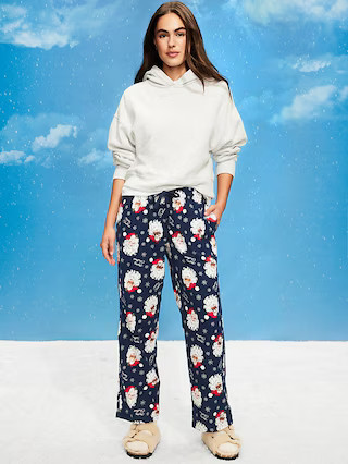 Mid-Rise Printed Flannel Pajama Pants for Women | Old Navy (US)