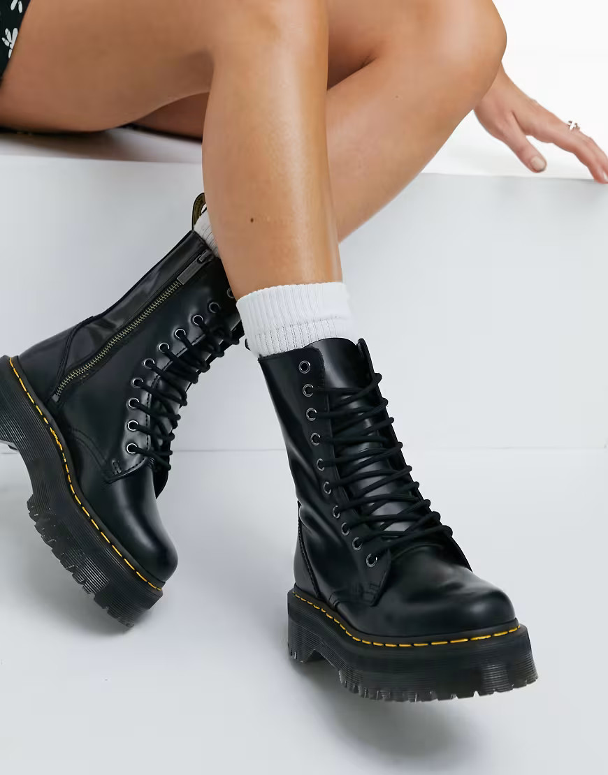 Dr Martens Jadon Hi boots in black | ASOS (Global)