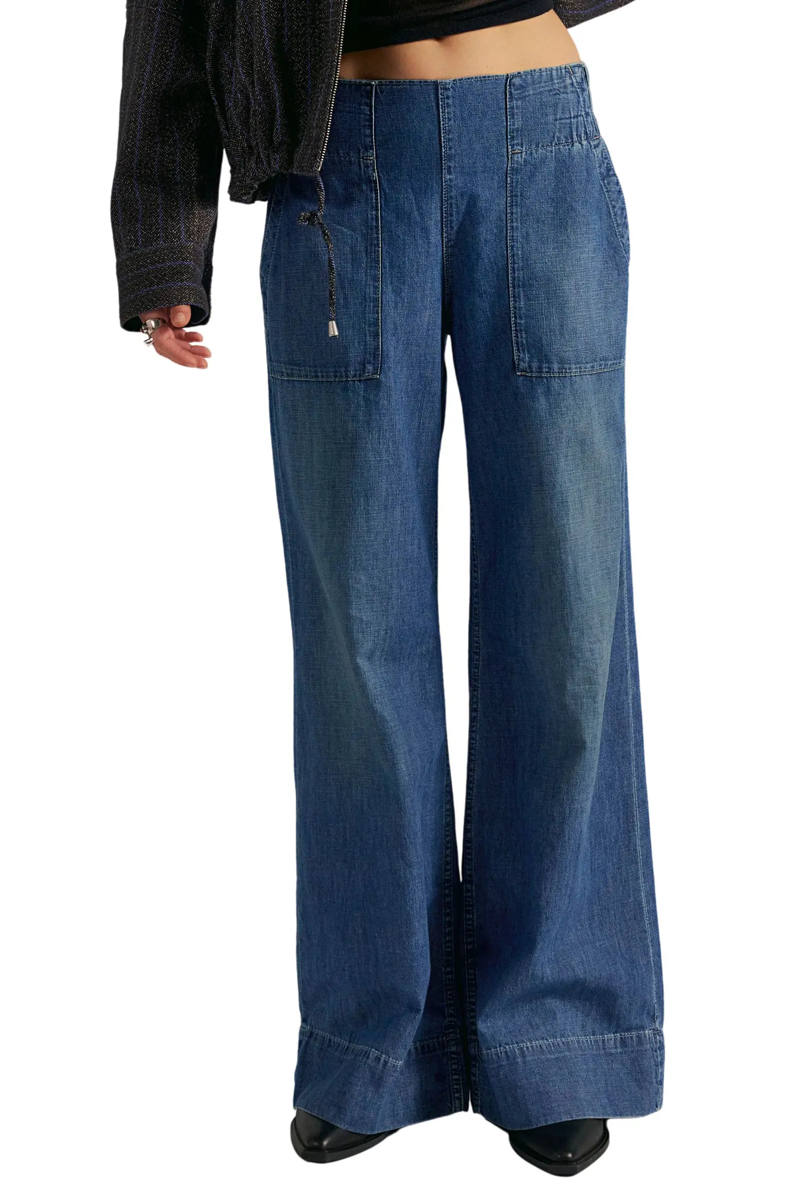 Breezy Pull-On Wide Leg Jeans (Women) | Nordstrom | Nordstrom