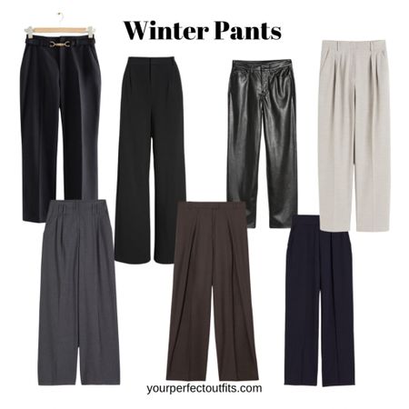 Winter capsule wardrobe 
Winter pants 

#LTKMostLoved #LTKfindsunder100 #LTKsalealert